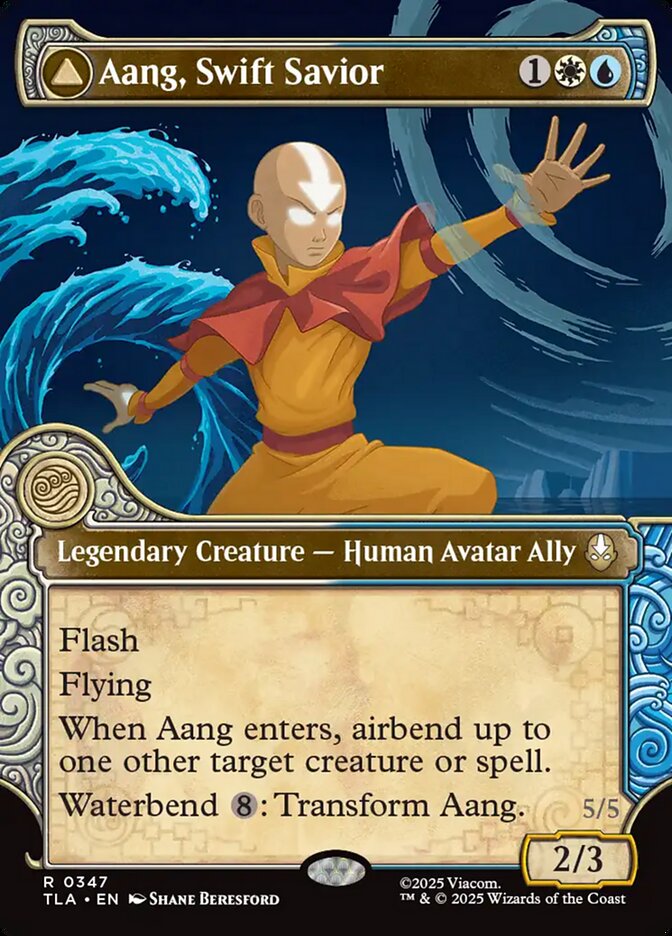 Aang, Swift Savior // Aang and La, Ocean's Fury [TLA #347]