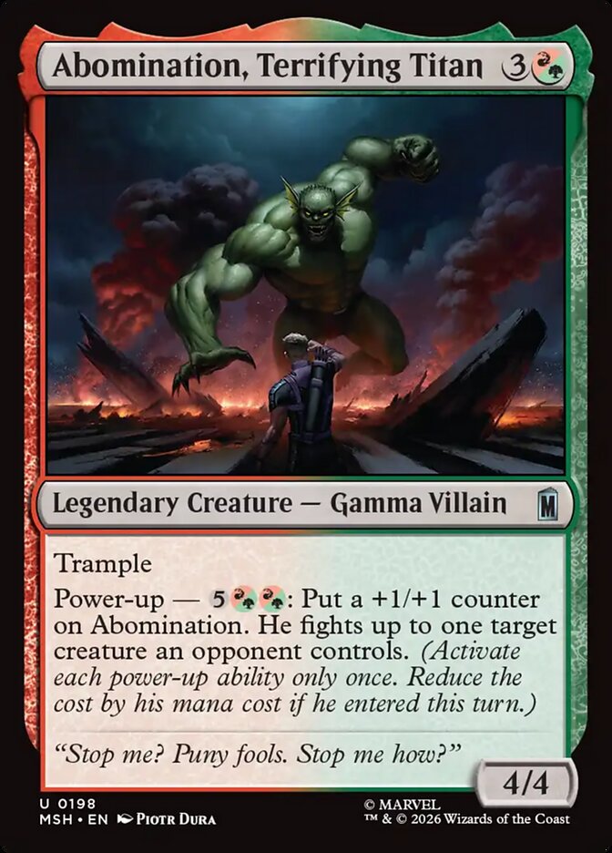 Abomination, Terrifying Titan [MSH #198] (Foil)