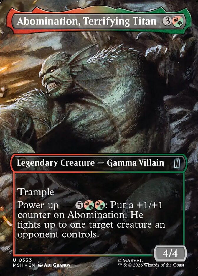 Abomination, Terrifying Titan [MSH #333] (Foil)