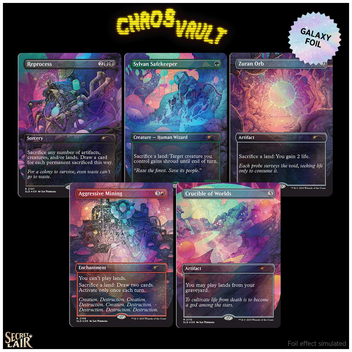 Alien Auroras - Galaxy foil edition