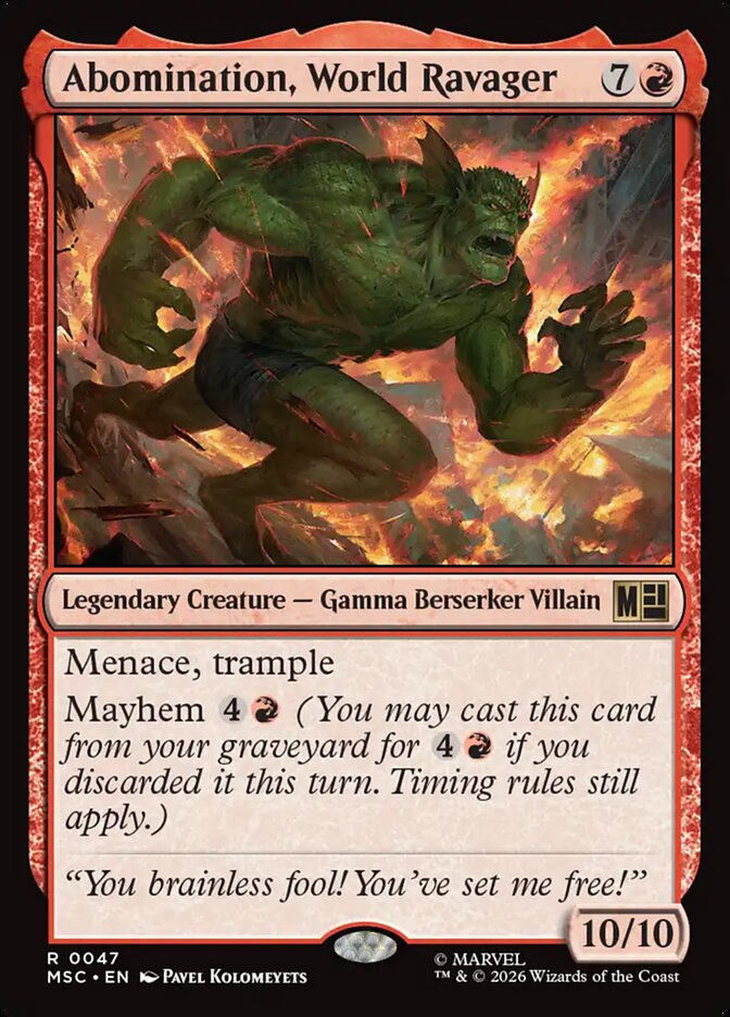 Abomination, World Ravager [MSC #47] (Foil)